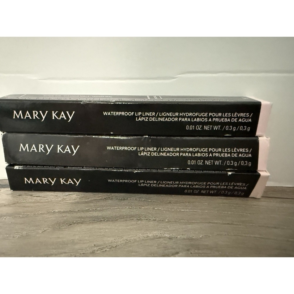 Lot of 3 Mary Kay Lip Liner Pink Nude Mauve Nude & Berry NEW